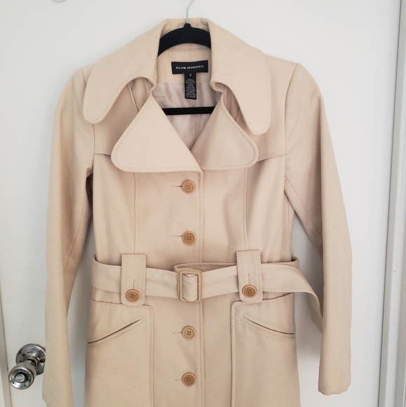 Club Monaco Moleskin Caron Trench Coat -size xs - Picture 4 of 16